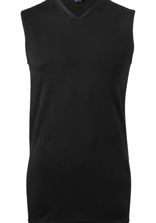 ALAN RED singlets Minto (2-pack), V-hals, zwart