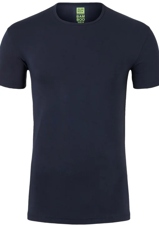 ALAN RED T-shirt Bilbao bamboo (1-pack), O-hals stretch, blauw