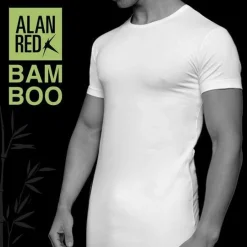 ALAN RED T-shirt Bilbao bamboo (1-pack), O-hals stretch, wit