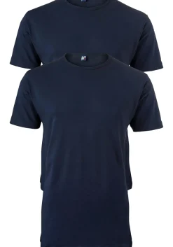 ALAN RED T-shirt Derby extra lang (2-pack), O-hals, donker blauw