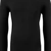 ALAN RED T-shirt Oslo (1-pack), V-hals lange mouw stretch, zwart