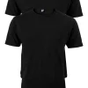 ALAN RED T-shirts Derby extra lang (2-pack), O-hals, zwart