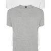 ALAN RED T-shirts Derby (2-pack), O-hals, wit en grijs melange