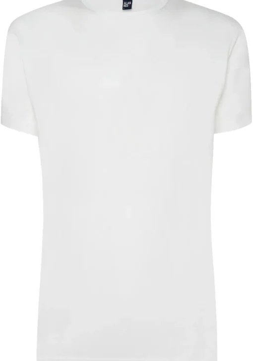 ALAN RED T-shirts Derby (2-pack), O-hals, wit en denim blauw