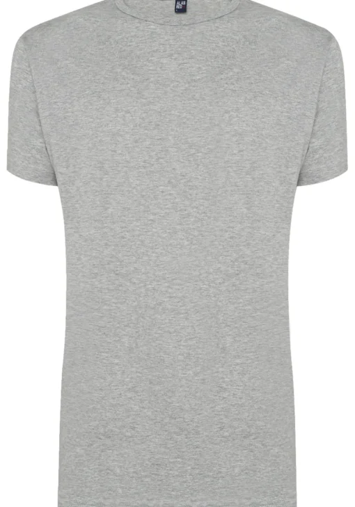 ALAN RED T-shirts Derby (2-pack), O-hals, wit en grijs melange