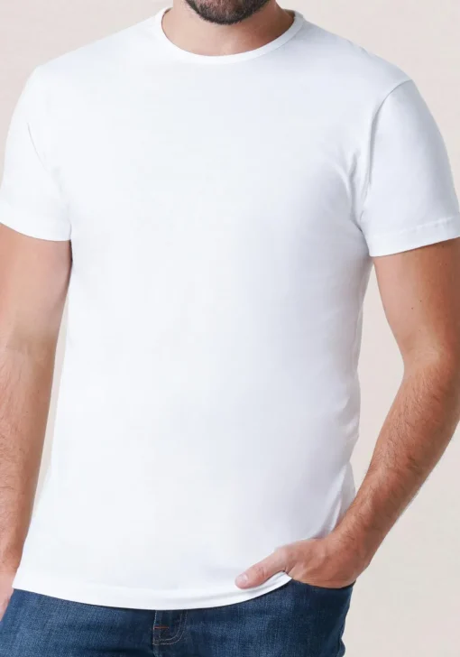 ALAN RED T-shirts Derby (2-pack), O-hals, wit en grijs melange