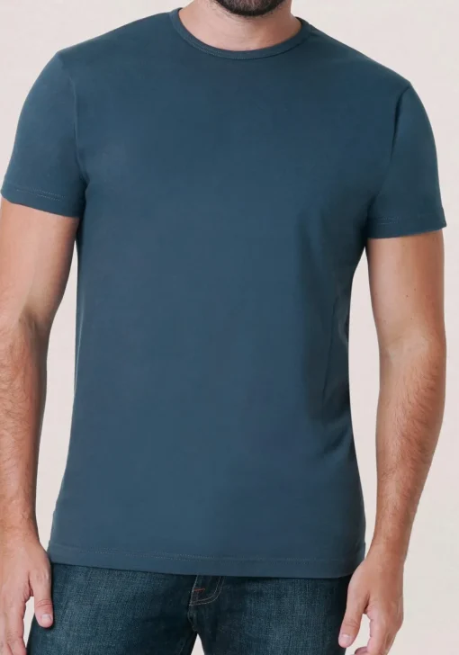 ALAN RED T-shirts Derby (2-pack), O-hals, wit en denim blauw