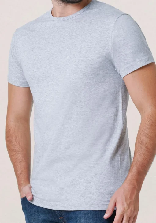 ALAN RED T-shirts Derby (2-pack), O-hals, wit en grijs melange