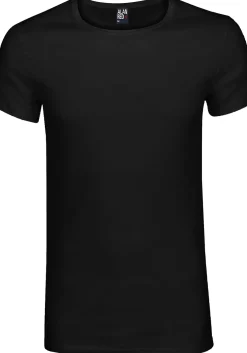 ALAN RED T-shirts James (2-pack), diepe O-hals, zwart