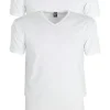 ALAN RED T-shirts Oklahoma extra lang (2-pack), V-hals stretch, wit