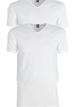 ALAN RED T-shirts Oklahoma extra lang (2-pack), V-hals stretch, wit