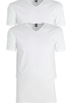 ALAN RED T-shirts Oklahoma (2-pack), V-hals stretch, wit