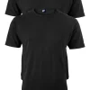 ALAN RED T-shirts Ottawa (2-pack), O-hals stretch, zwart
