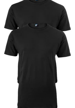 ALAN RED T-shirts Ottawa (2-pack), O-hals stretch, zwart