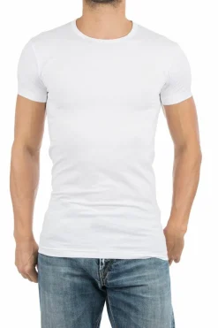 ALAN RED T-shirts Ottawa (2-pack), O-hals stretch, wit