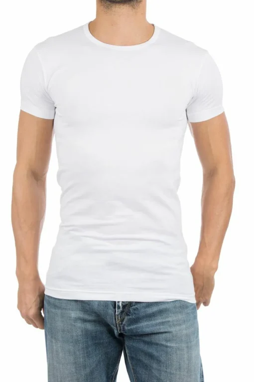 ALAN RED T-shirts Ottawa (2-pack), O-hals stretch, wit