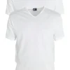 ALAN RED T-shirts Vermont (2-pack), V-hals, wit