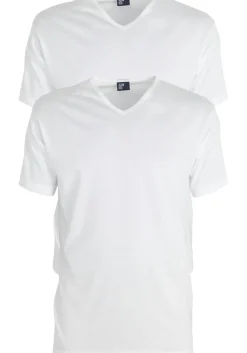 ALAN RED T-shirts Vermont (2-pack), V-hals, wit