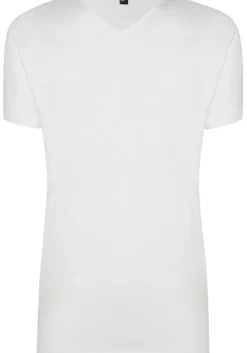 ALAN RED T-shirts Vermont (2-pack), V-hals, wit en denim blauw