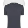 ALAN RED T-shirts Virginia (2-pack), O-hals, wit en antraciet grijs