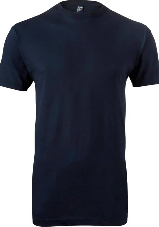 ALAN RED T-shirts Virginia (2-pack), O-hals, donker blauw