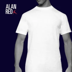 ALAN RED T-shirts Virginia (2-pack), O-hals, wit
