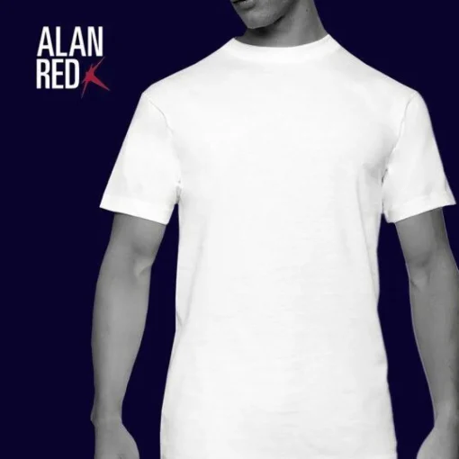 ALAN RED T-shirts Virginia (2-pack), O-hals, wit