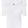 ALAN REDT-shirts West Virginia (2-pack), V-hals, wit