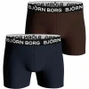 Bjorn Borg Bamboo Cotton Blend boxers, heren boxers normale lengte (2-pack), multicolor