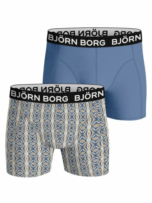 Bjorn Borg Bamboo Cotton Blend boxers, heren boxers normale lengte (2-pack), multicolor
