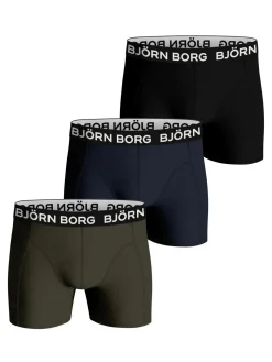 Bjorn Borg Bamboo Cotton Blend boxers, heren boxers normale lengte (3-pack), multicolor