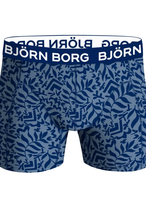 Bjorn Borg Bamboo Cotton Blend boxers, heren boxers normale lengte (2-pack), blauw, print