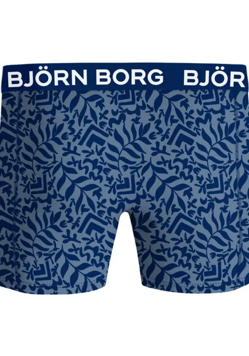 Bjorn Borg Bamboo Cotton Blend boxers, heren boxers normale lengte (2-pack), blauw, print