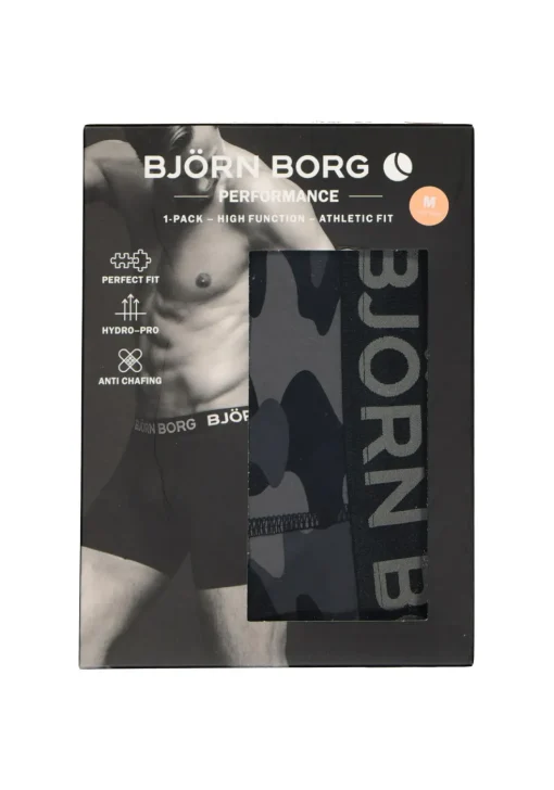Bjorn Borg Boxers Performance microfiber, zwart camo print