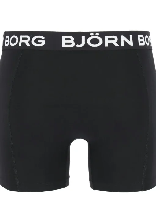 Bjorn Borg boxershorts Core (2-pack), heren boxers normale lengte, zwart en donkerblauw