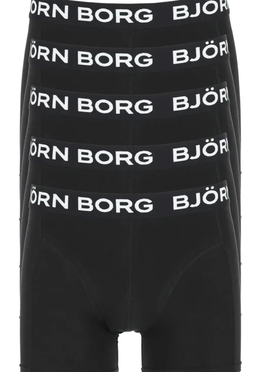 Bjorn Borg boxershorts Essential (5-pack), heren boxers normale lengte, zwart