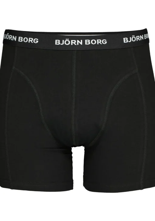 Bjorn Borg boxershorts Essential (5-pack), heren boxers normale lengte, zwart, rood, wit, blauw en kobalt blauw