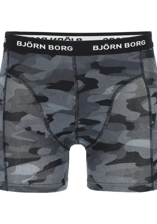 Bjorn Borg boxershorts Essential (3-pack), heren boxers normale lengte, zwart Black beauty