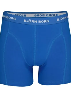 Bjorn Borg boxershorts Essential (5-pack), heren boxers normale lengte, zwart, donkerblauw, blauw, kobaltblauw en grijs