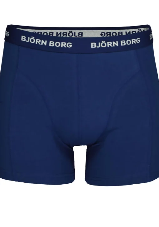 Bjorn Borg boxershorts Essential (3-pack), heren boxers normale lengte, drie tinten blauw