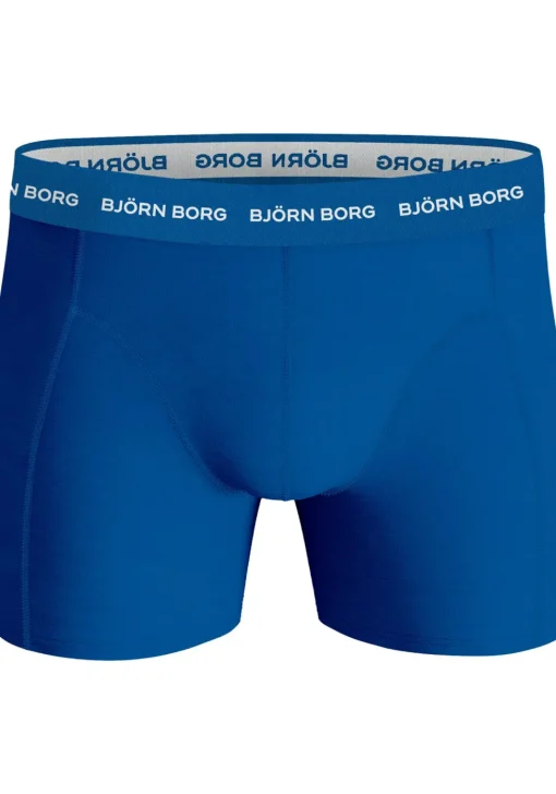 Bjorn Borg boxershorts Essential (3-pack), heren boxers normale lengte, drie tinten blauw