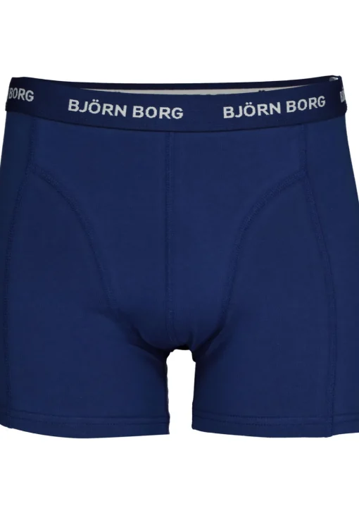 Bjorn Borg boxershorts Essential (5-pack), heren boxers normale lengte, zwart, rood, wit, blauw en kobalt blauw