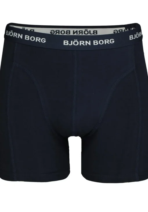 Bjorn Borg boxershorts Essential (3-pack), heren boxers normale lengte, drie tinten blauw