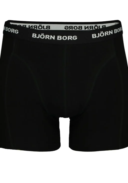 Bjorn Borg boxershorts Essential (5-pack), heren boxers normale lengte, zwart, donkerblauw, blauw, kobaltblauw en grijs