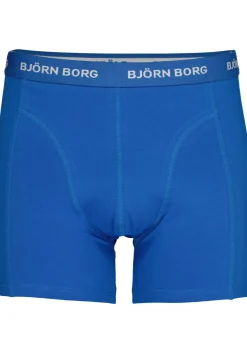 Bjorn Borg boxershorts Essential (5-pack), heren boxers normale lengte, zwart, rood, wit, blauw en kobalt blauw