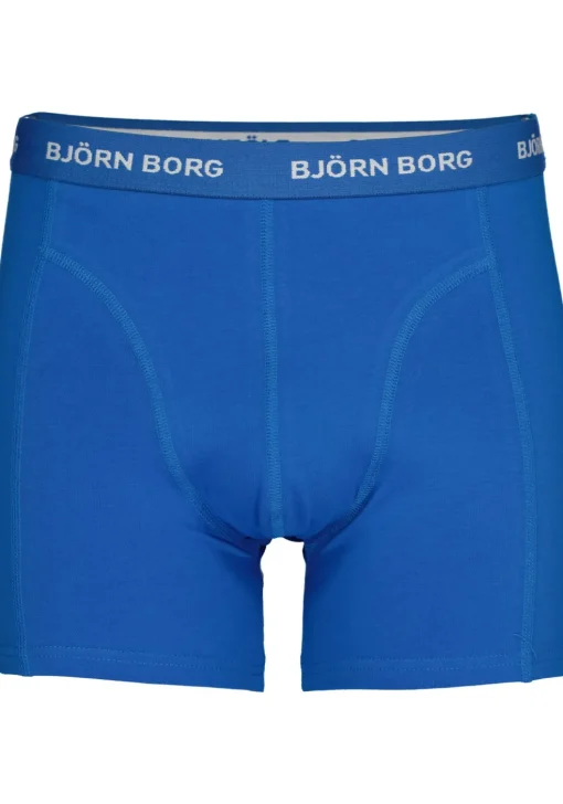 Bjorn Borg boxershorts Essential (5-pack), heren boxers normale lengte, zwart, rood, wit, blauw en kobalt blauw