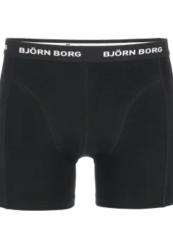 Bjorn Borg boxershorts Essential (3-pack), heren boxers normale lengte, zwart Black beauty