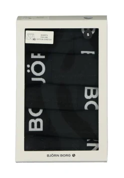 Bjorn Borg boxershorts Essential (5-pack), heren boxers normale lengte, zwart