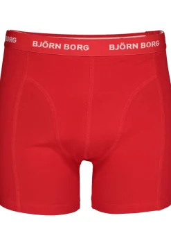 Bjorn Borg boxershorts Essential (5-pack), heren boxers normale lengte, zwart, rood, wit, blauw en kobalt blauw