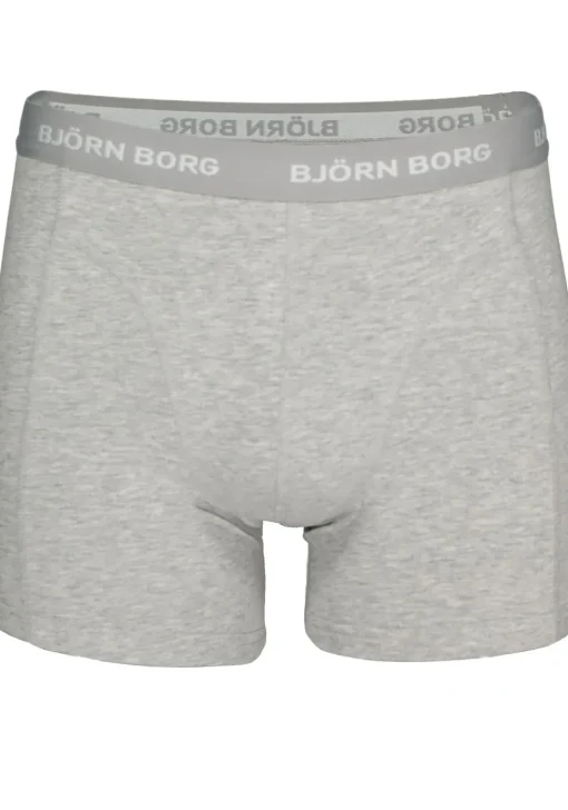 Bjorn Borg boxershorts Essential (5-pack), heren boxers normale lengte, zwart, donkerblauw, blauw, kobaltblauw en grijs